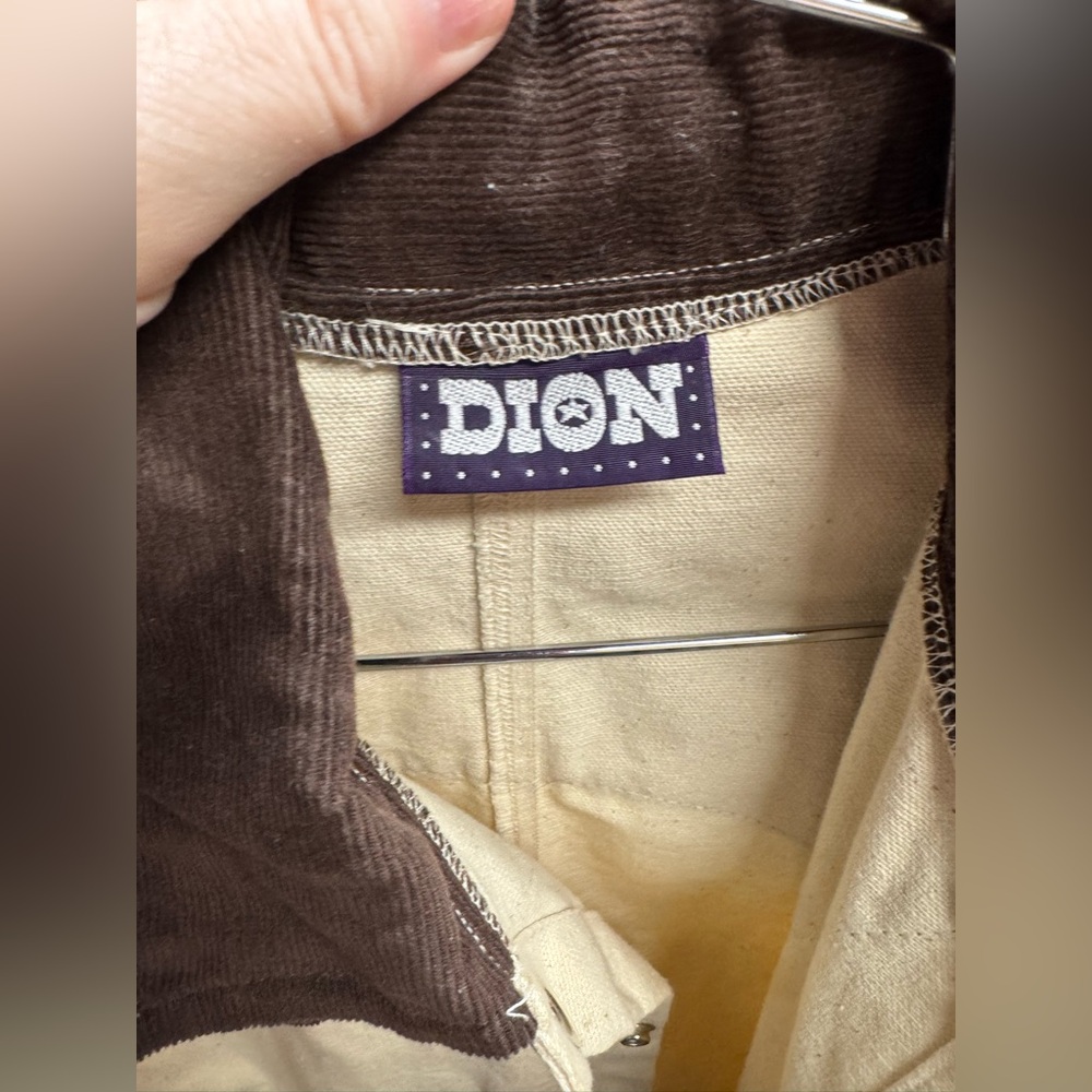 331 // Vintage DION Cotton Canvas & Corduroy Duster Western Coat // S - Picture 4 of 12